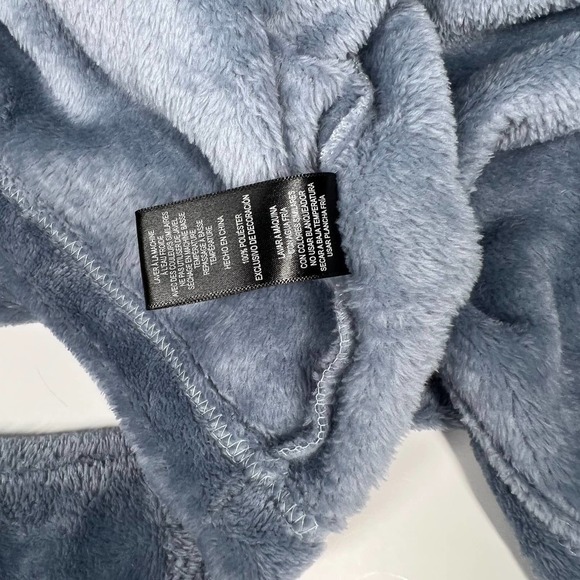 Natori Soft Plush Sherpa Robe Blue M NWT - Picture 8 of 9